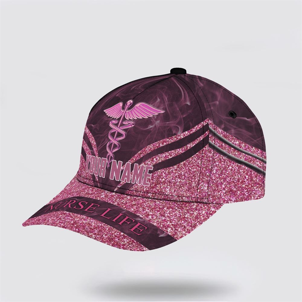 Customized Breast Cancer Awareness Nurse Life Baseball Cap Trucker Hats Custom Hats Gifts For Men & Women