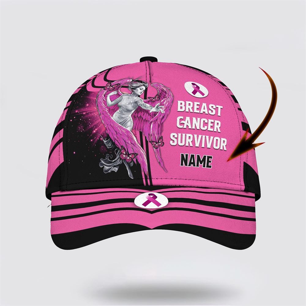 Customized Breast Cancer Awareness Survivor Art Baseball Cap Trucker Hats Custom Hats Gifts For Men & Women