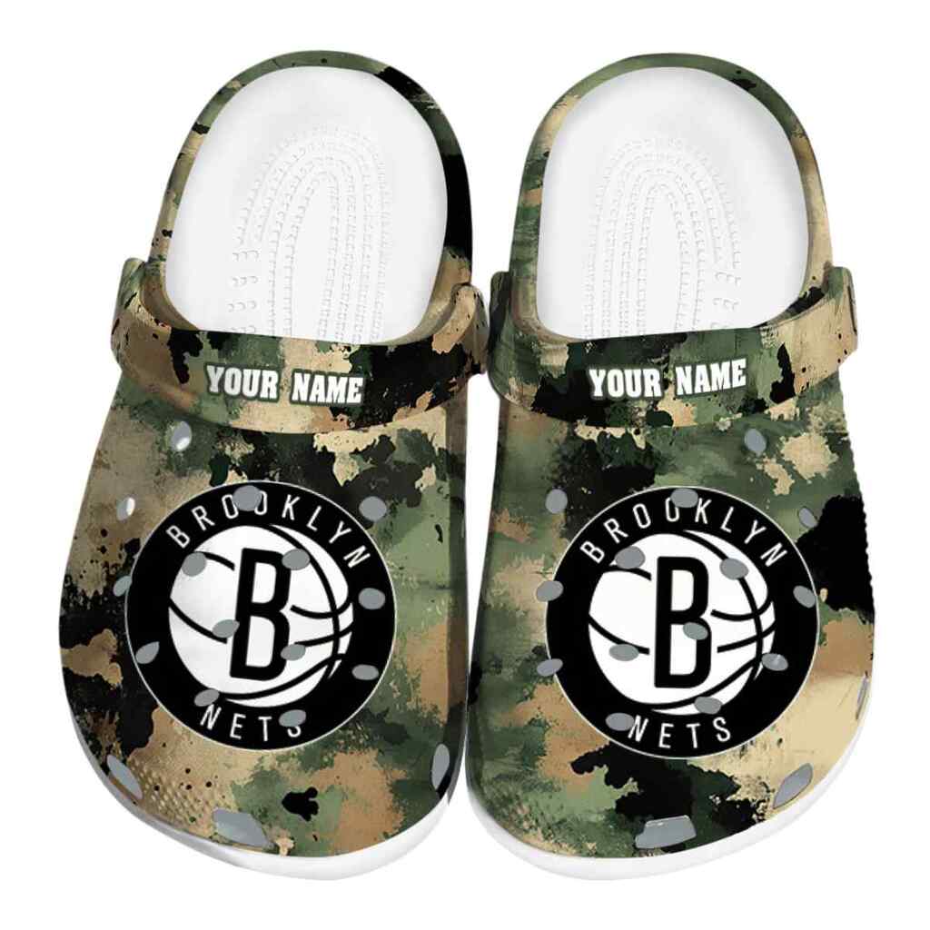 Customized Brooklyn Nets Camouflage Craze ClogTVC1801681