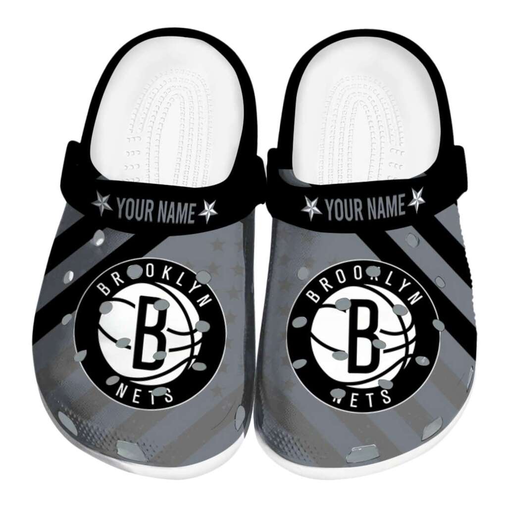 Customized Brooklyn Nets Star-Spangled Graphic ClogTVC1801681