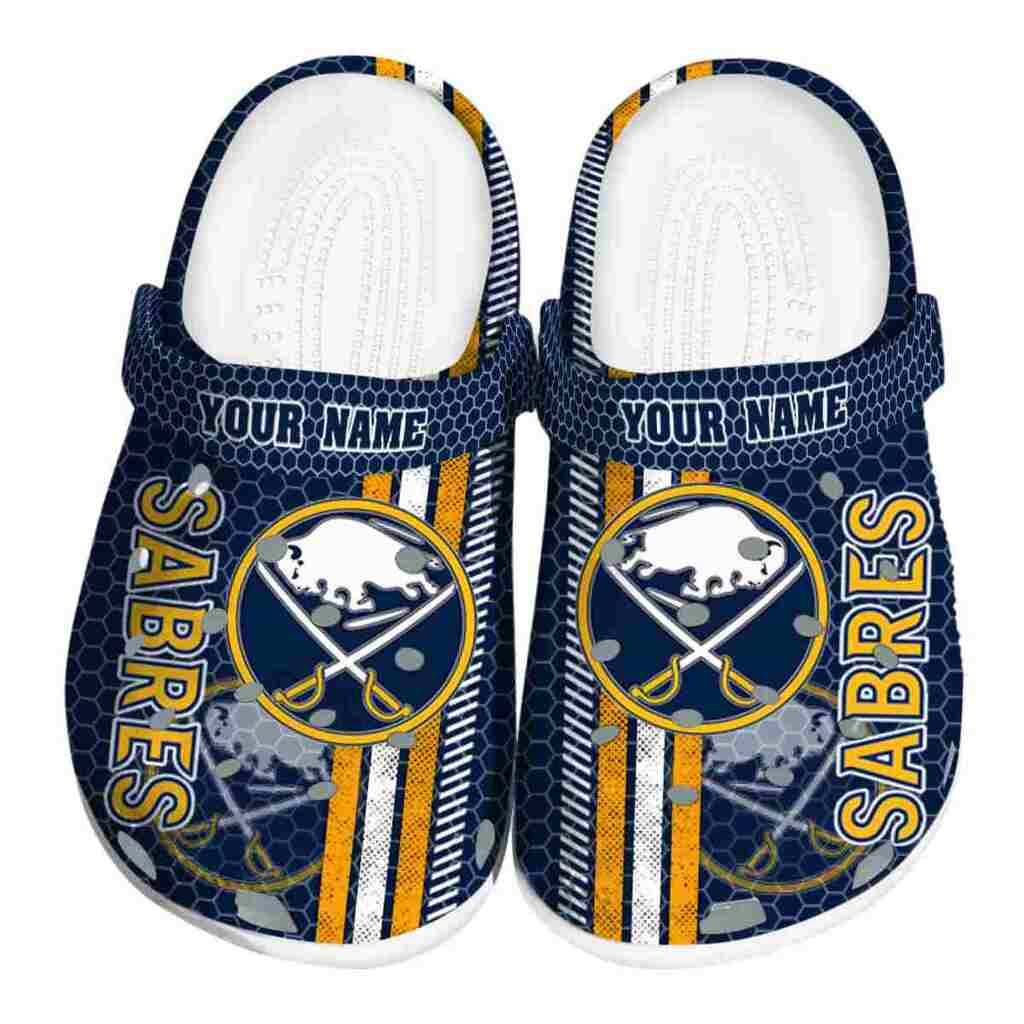 Customized Buffalo Sabres Contrasting Stripes ClogTVC1801860