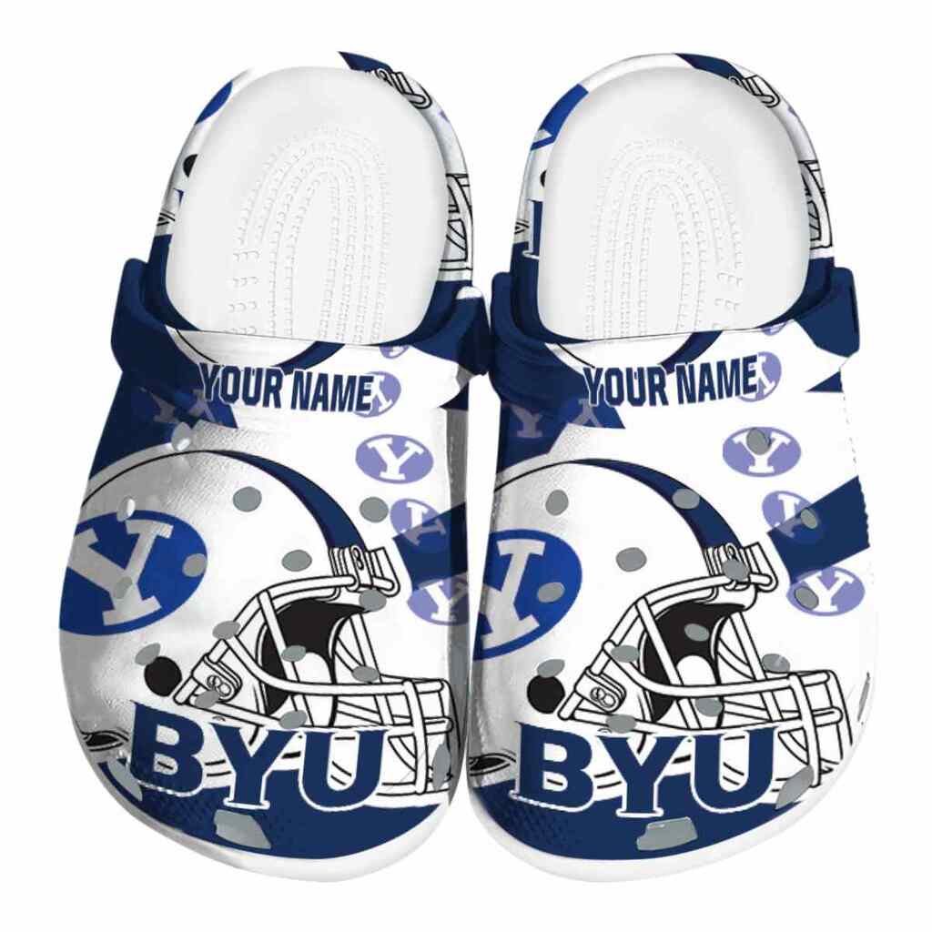 Customized BYU Cougars Football Helmet ClogTVC1801801