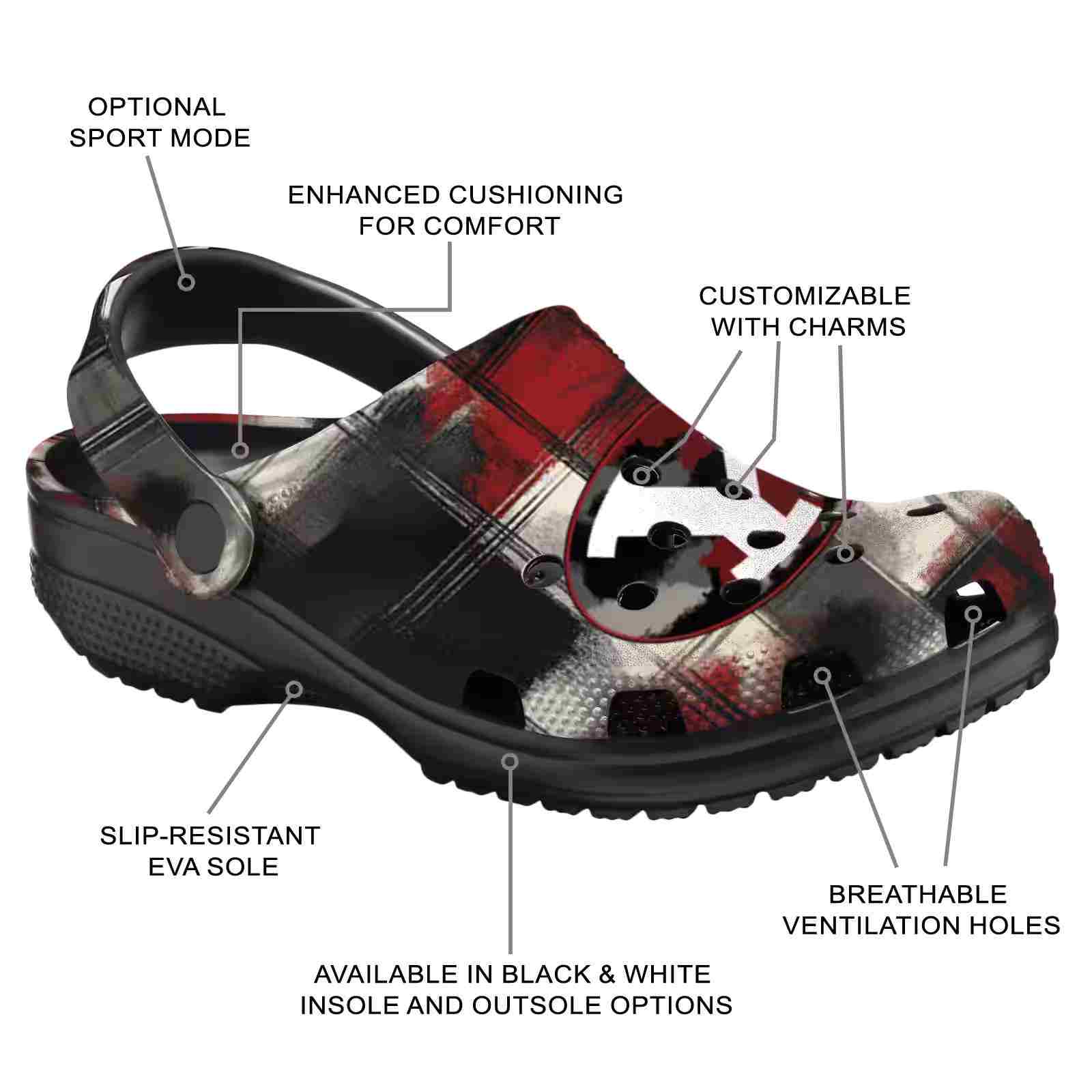 Customized BYU Cougars Plaid Fusion ClogTVC1801761 - Image 5