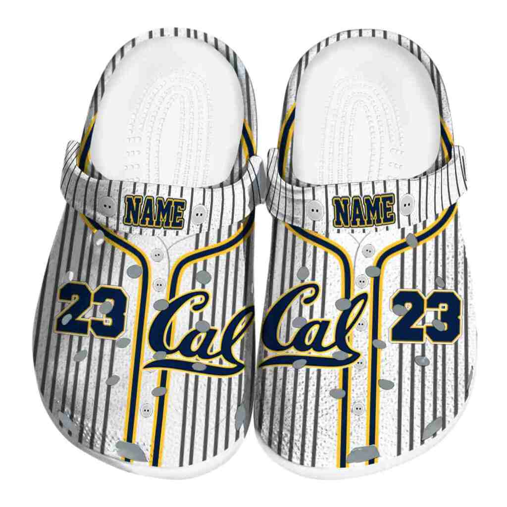 Customized California Golden Bears Pinstripe Pattern ClogTVC1801747