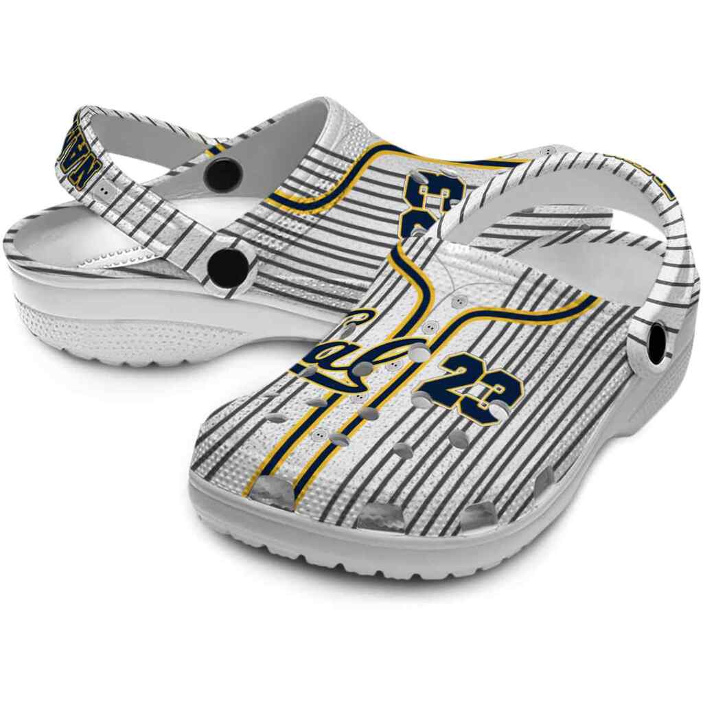 Customized California Golden Bears Pinstripe Pattern ClogTVC1801747 - Image 3