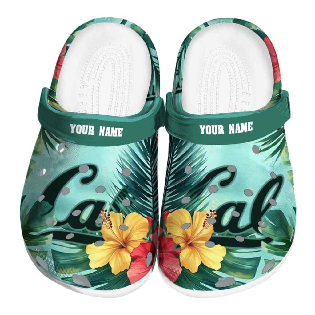 Customized California Golden Bears Tropical Vibes ClogTVC1801761