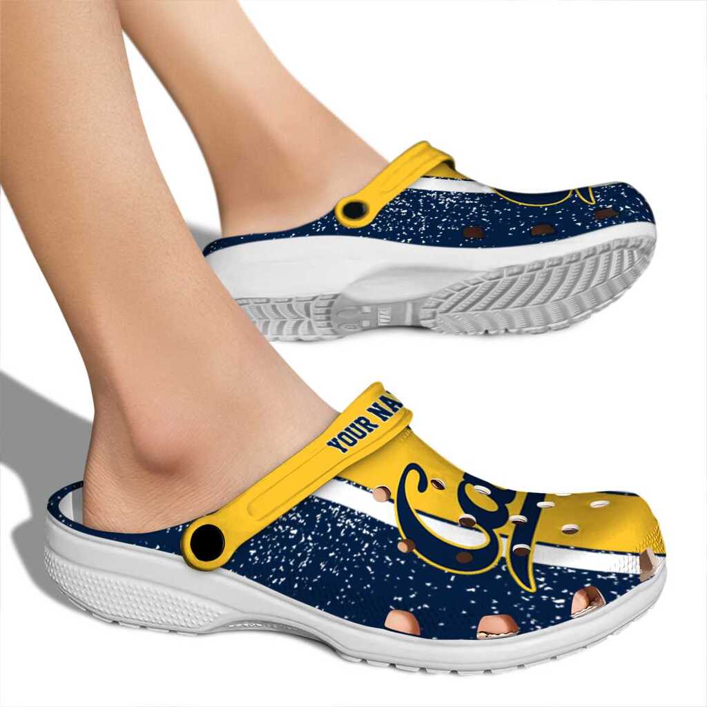 Customized California Golden Bears Vertical Stripes ClogTVC1801747 - Image 2