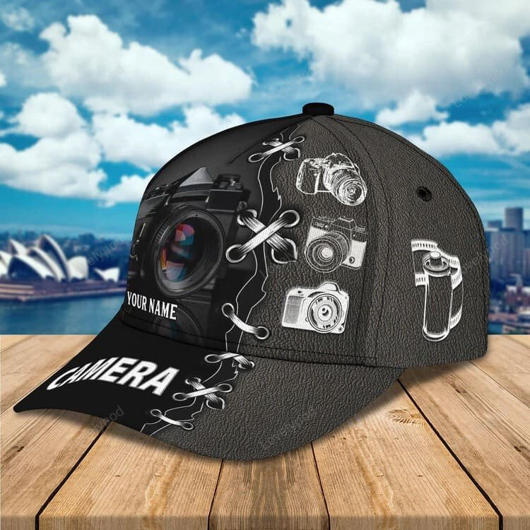 Customized Camera Lens Cap for Cameraman, Camera Hat for Husband , Boyfriend Trucker Hats Custom Hats Gifts For Men & Women