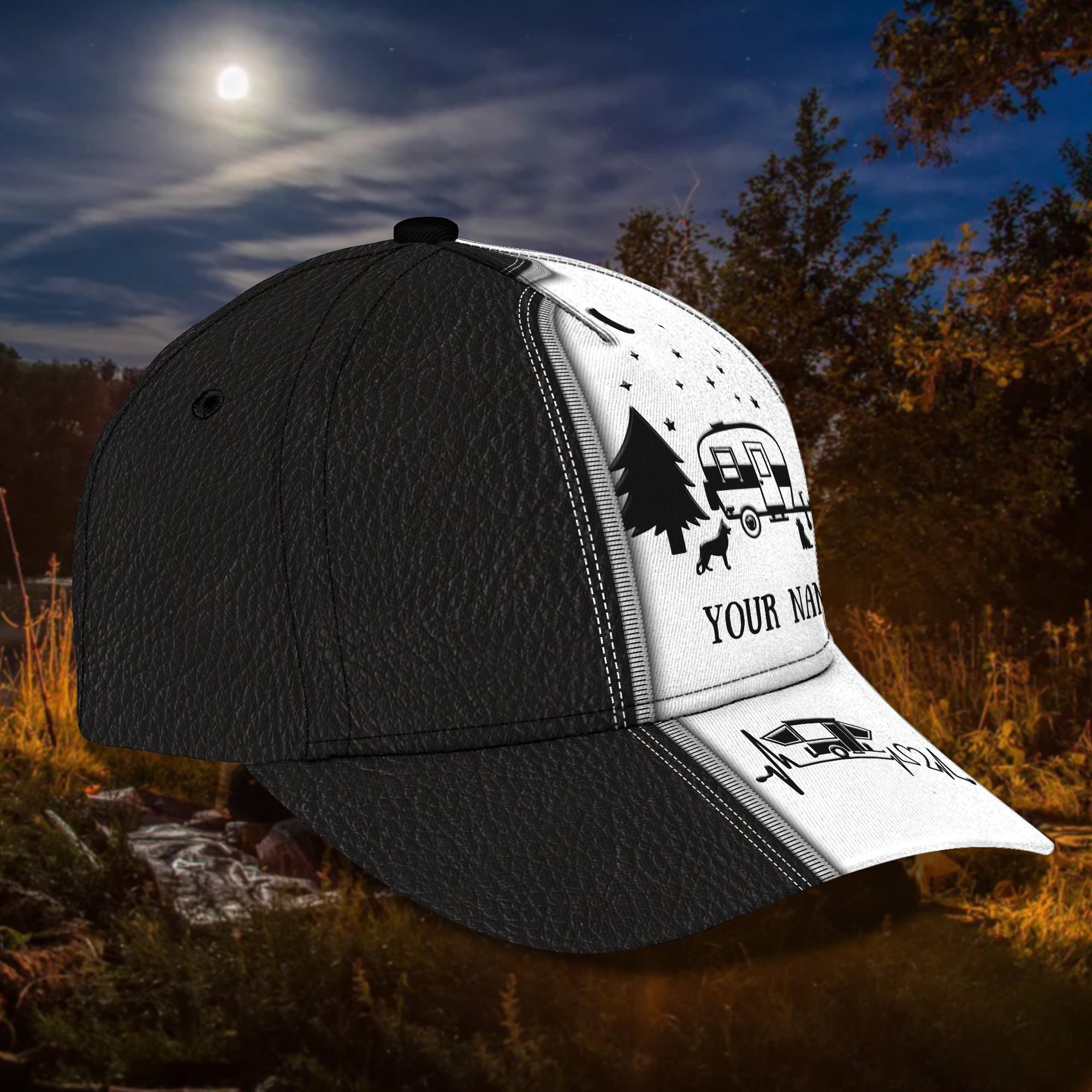 Customized Camping Baseball Cap Hat, Camper Cap, Camper Hat, Gift For Camper Trucker Hats Custom Hats Gifts For Men & Women