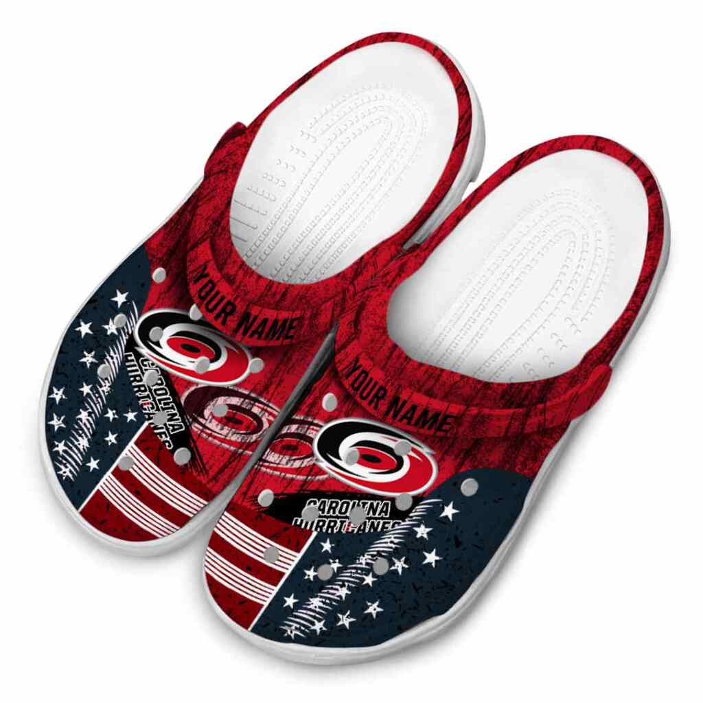 Customized Carolina Hurricanes Star-Spangled Side Pattern ClogTVC1801857 - Image 4