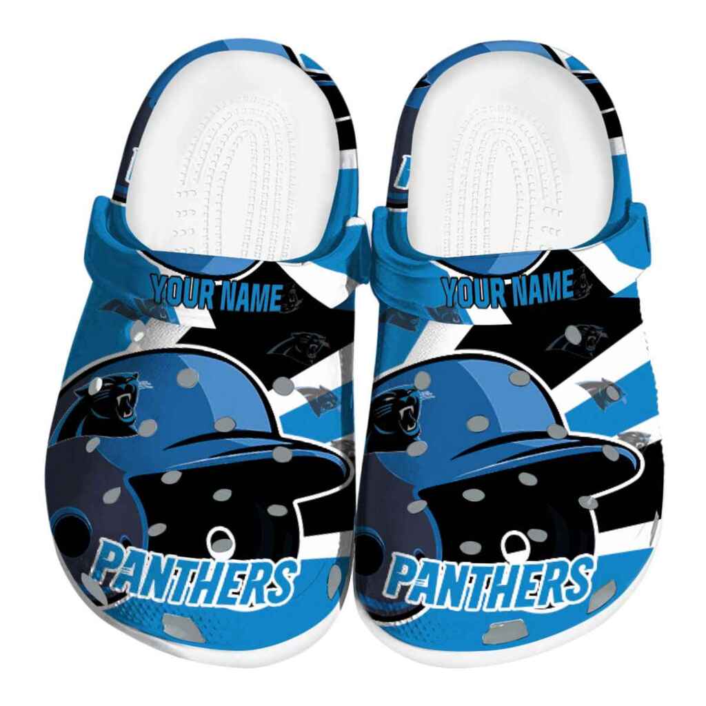 Customized Carolina Panthers Baseball Helmet ClogTVC180118