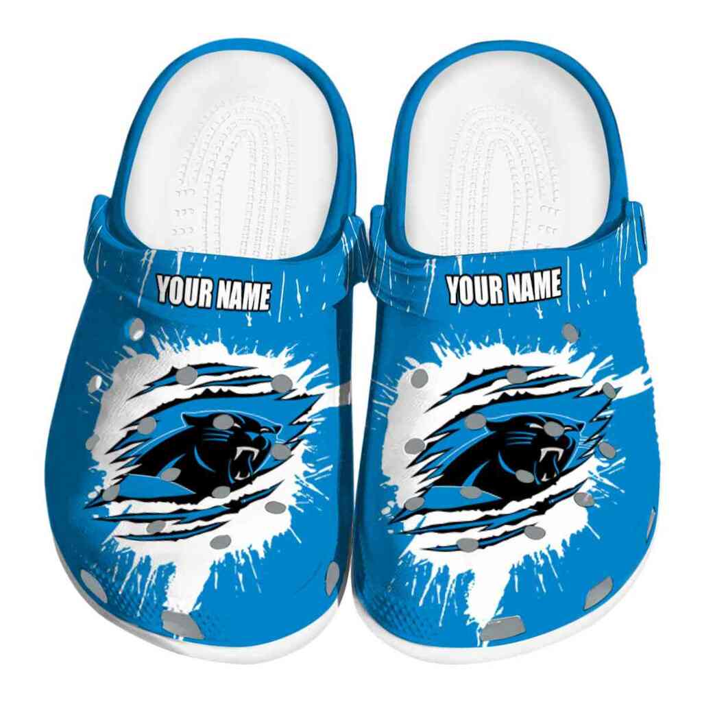 Customized Carolina Panthers Splash Motif Background ClogTVC180103