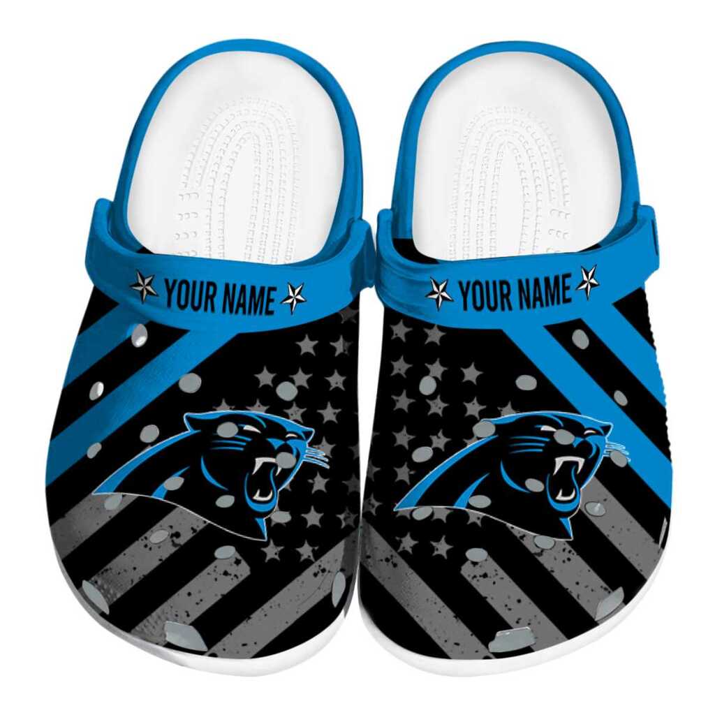 Customized Carolina Panthers Star-Spangled Graphic ClogTVC180103