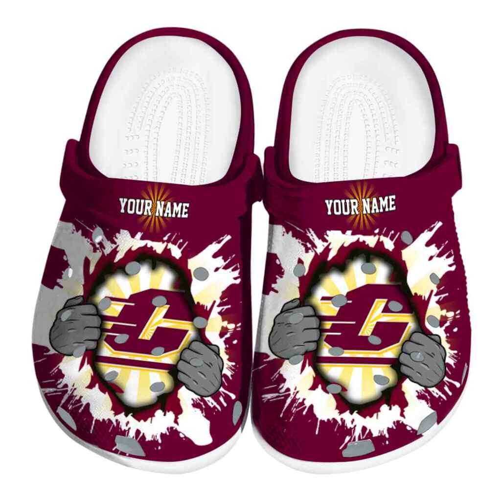 Customized Central Michigan Chippewas Gripping Hand ClogTVC1801802
