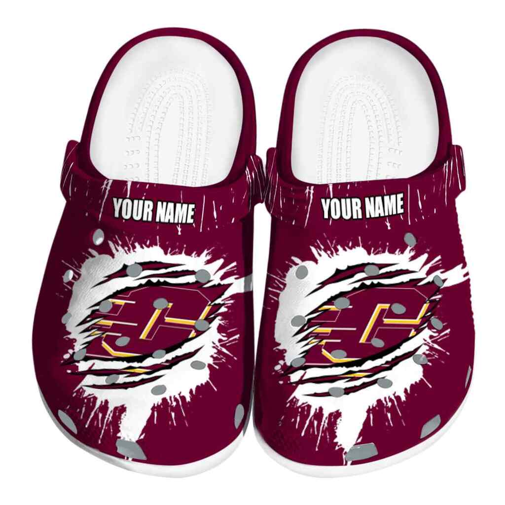 Customized Central Michigan Chippewas Splash Motif Background ClogTVC1801739