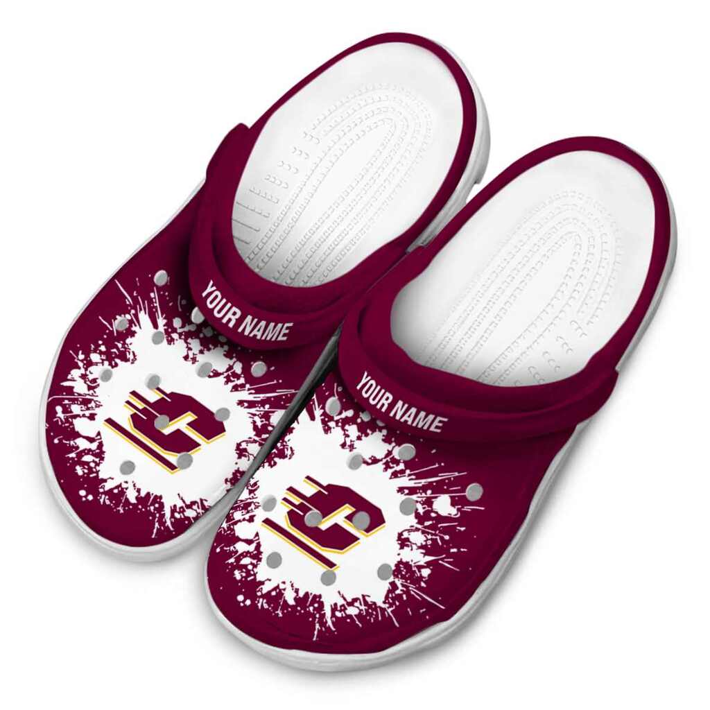 Customized Central Michigan Chippewas Splatter Background ClogTVC1801747 - Image 4