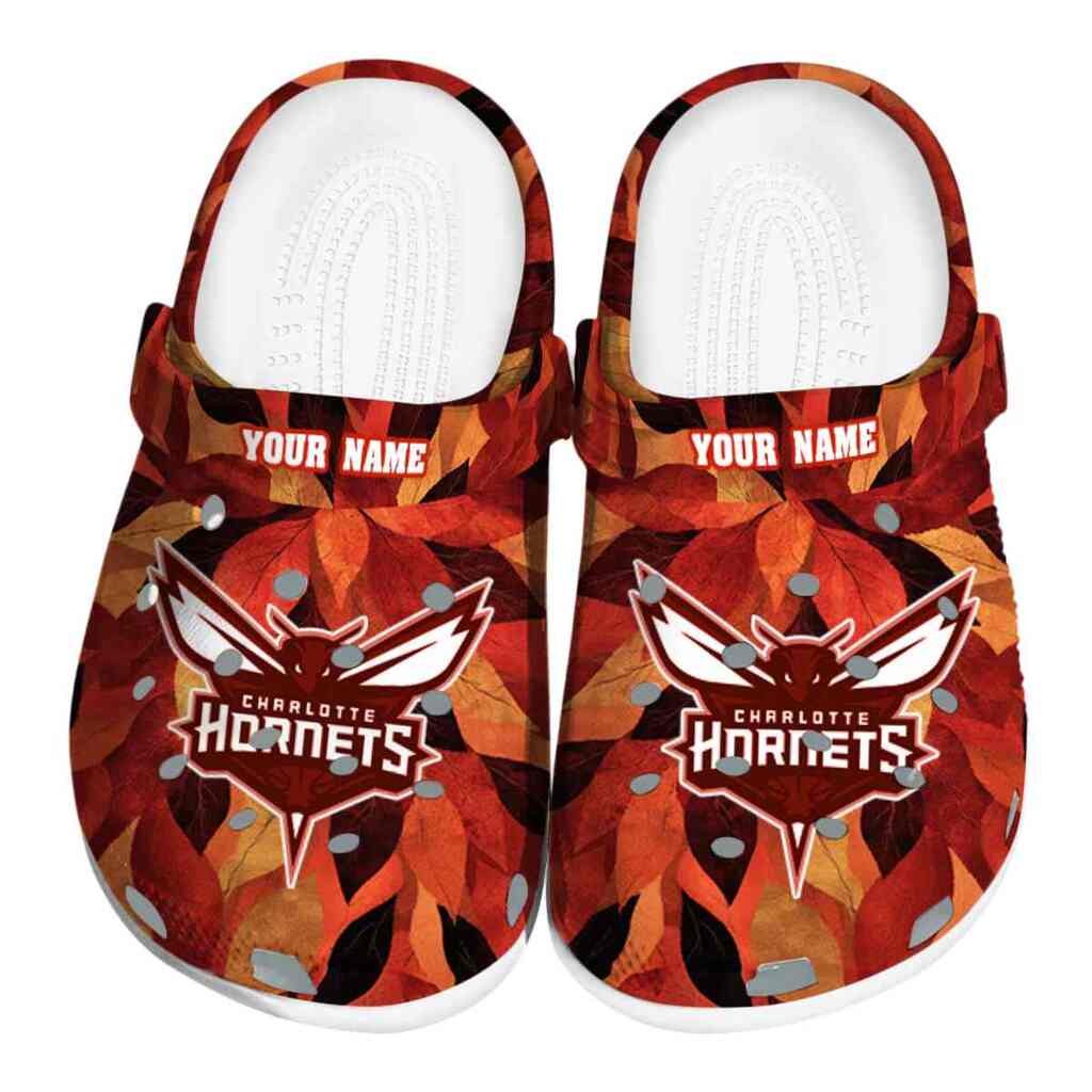 Customized Charlotte Hornets Autumn Leaves ClogTVC1801682