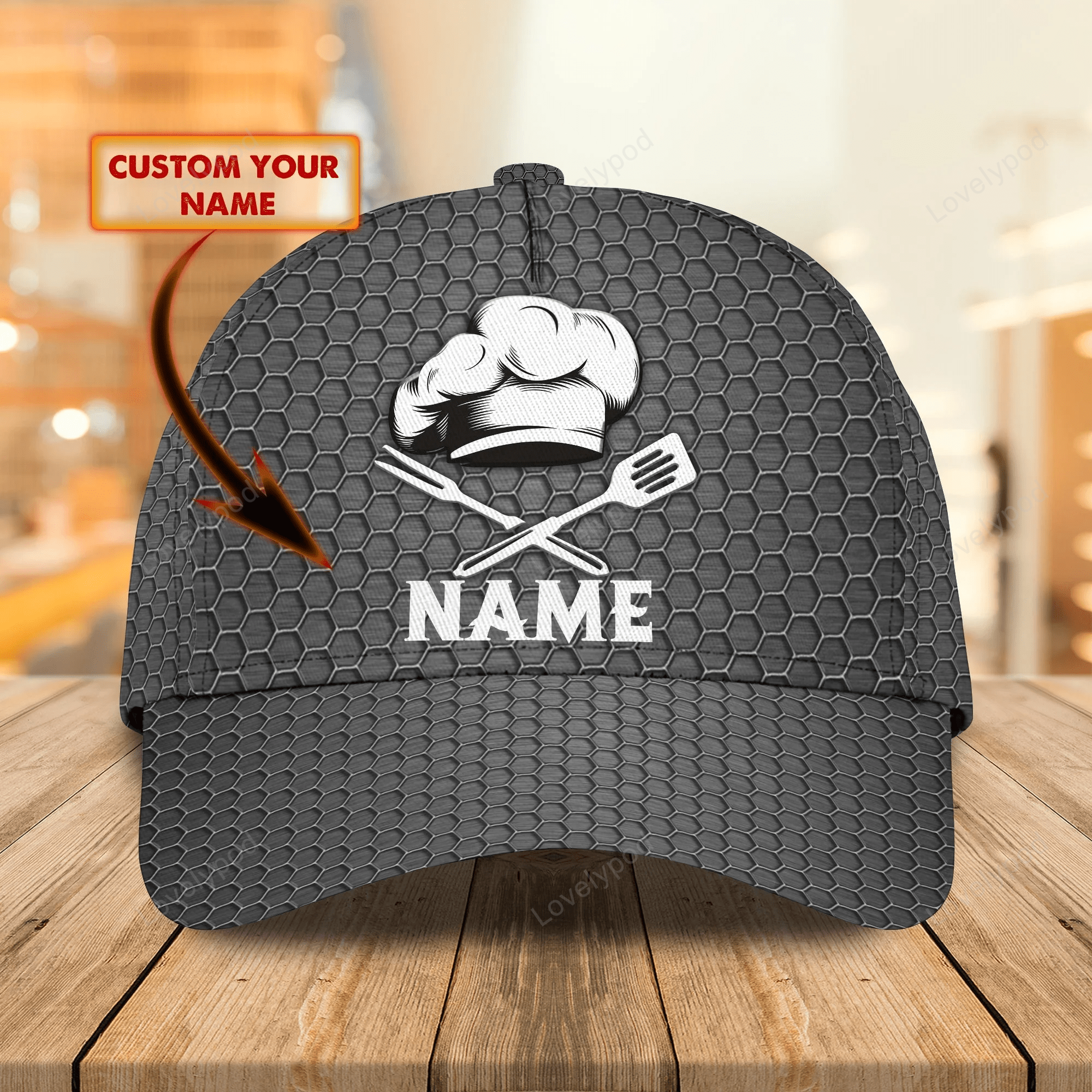 Customized Chef Cap, Baseball Chef Hat, Classic Cap For A Master Chef, Cooking Lover Gift Trucker Hats Custom Hats Gifts For Men & Women