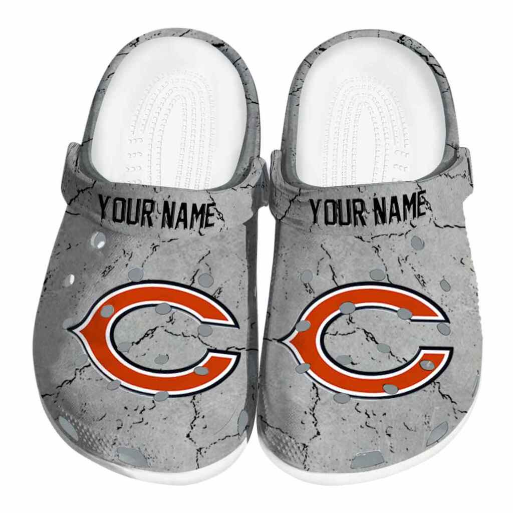 Customized Chicago Bears Cracked Texture ClogTVC1801192