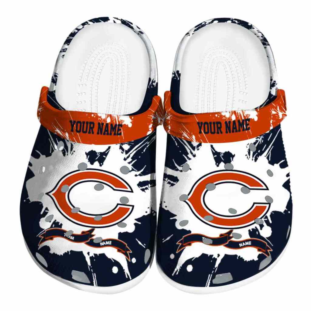 Customized Chicago Bears Splatter Pattern ClogTVC1801192