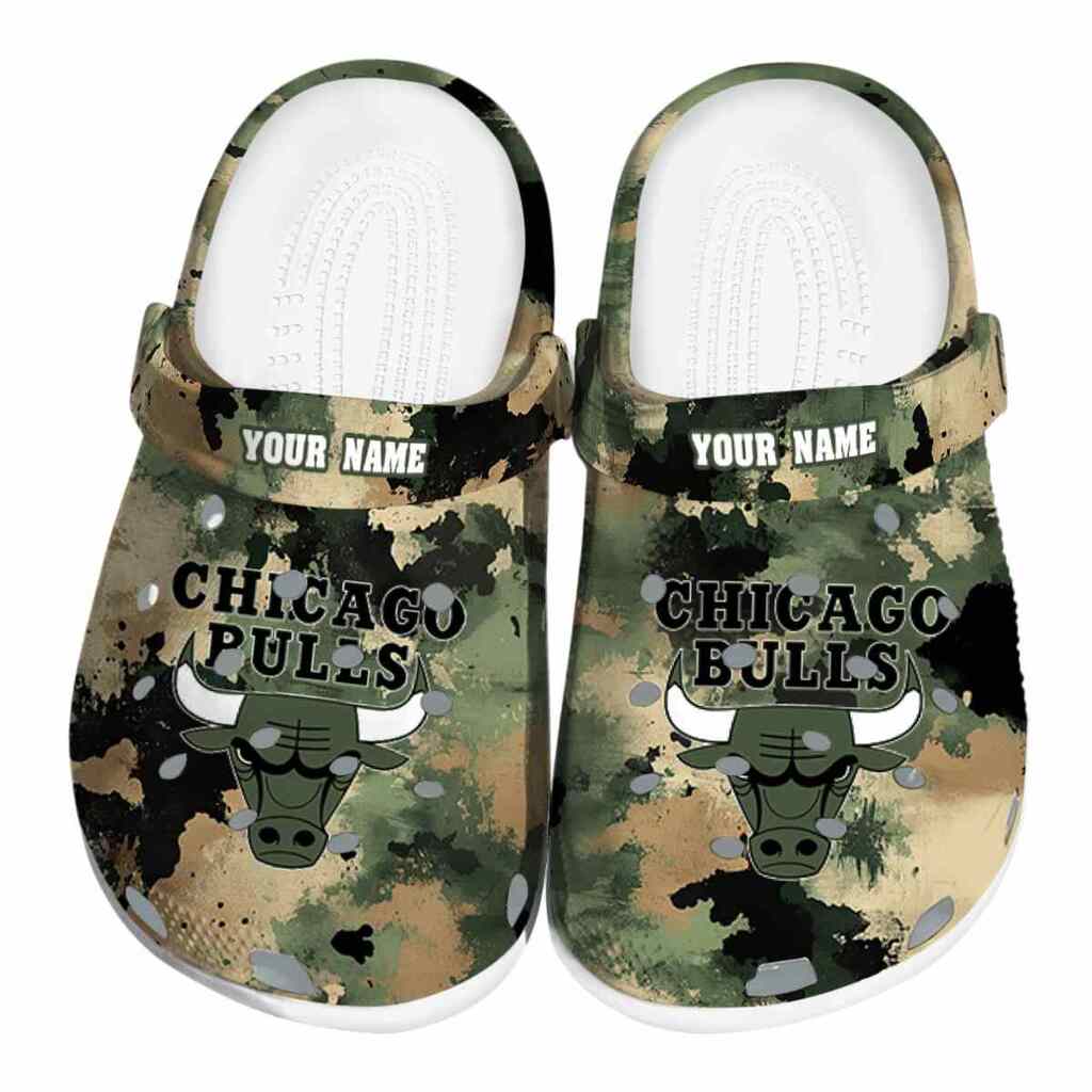 Customized Chicago Bulls Camouflage Craze ClogTVC1801915