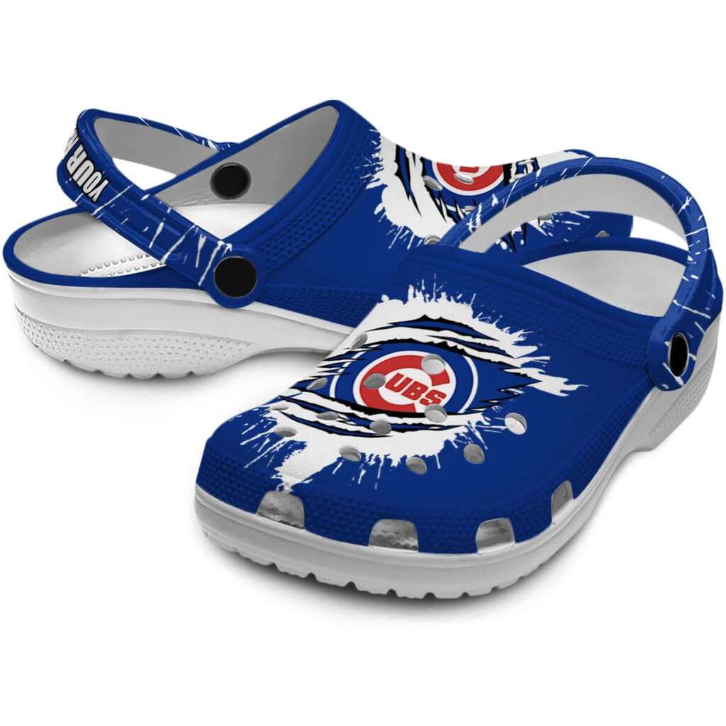 Customized Chicago Cubs Splash Motif Background ClogTVC1801190 - Image 3