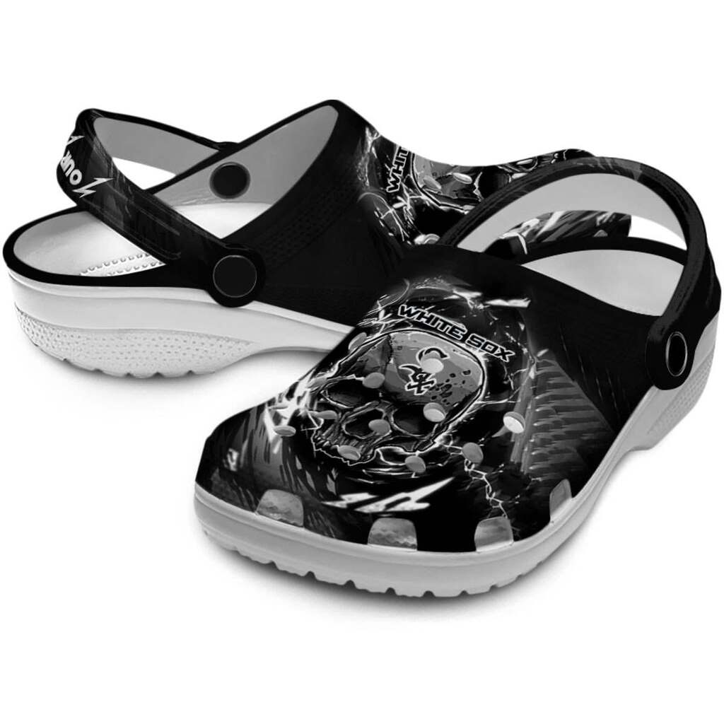Customized Chicago White Sox Gothic Skull ClogTVC1801187 - Image 3