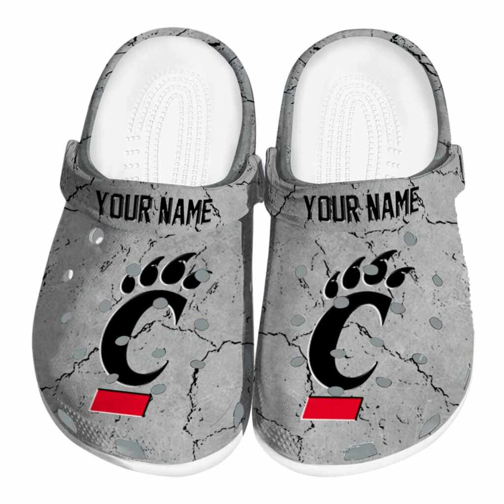 Customized Cincinnati Bearcats Cracked Texture ClogTVC1801779
