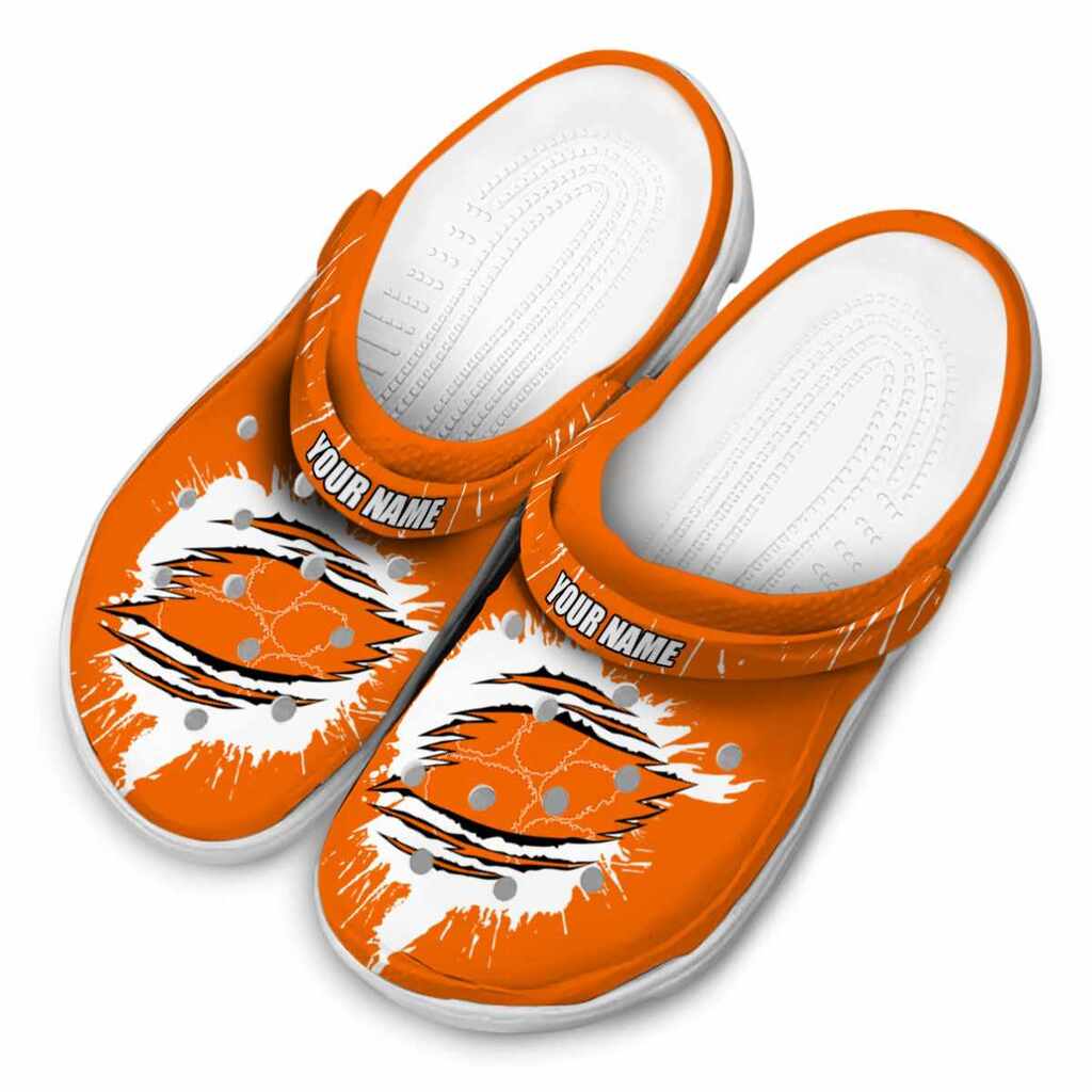 Customized Clemson Tigers Splash Motif Background ClogTVC180102 - Image 4