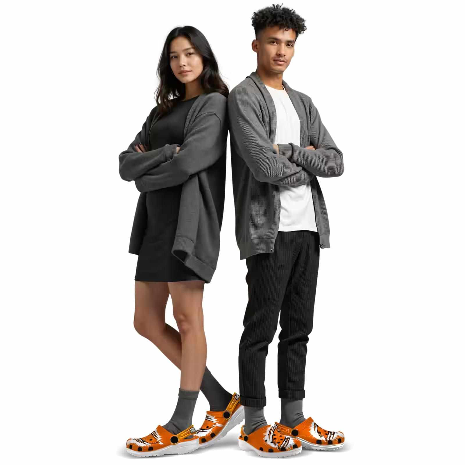 Customized Clemson Tigers Splash Motif Background ClogTVC180102 - Image 7