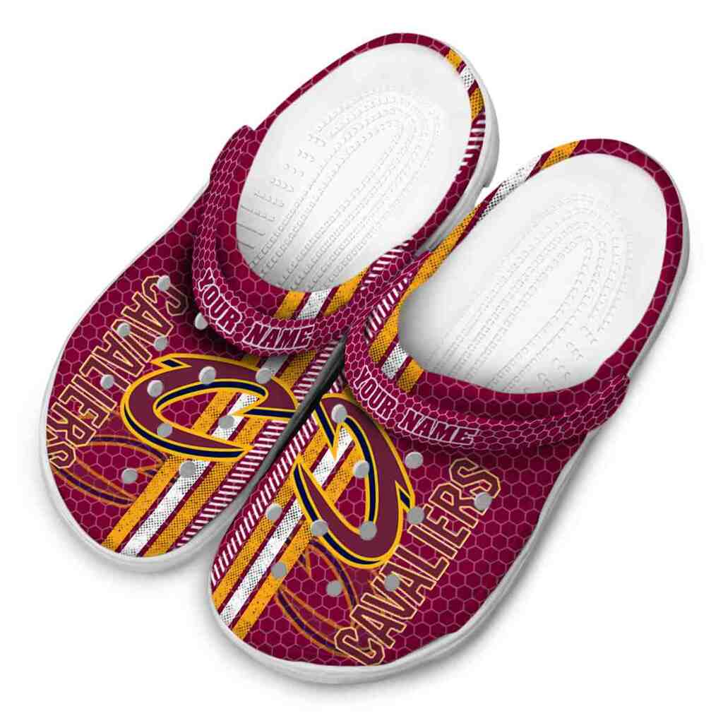 Customized Cleveland Cavaliers Contrasting Stripes ClogTVC1801915 - Image 4