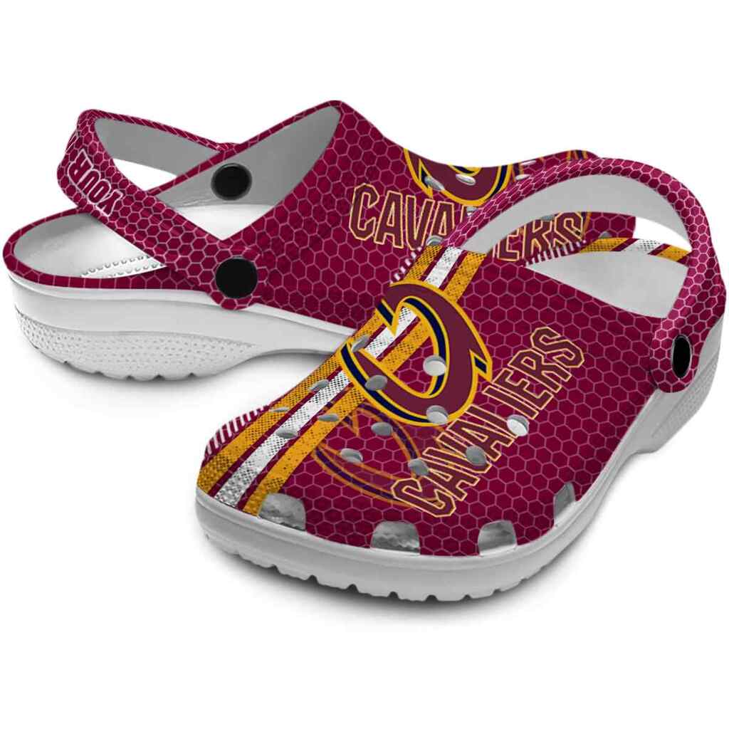 Customized Cleveland Cavaliers Contrasting Stripes ClogTVC1801915 - Image 3
