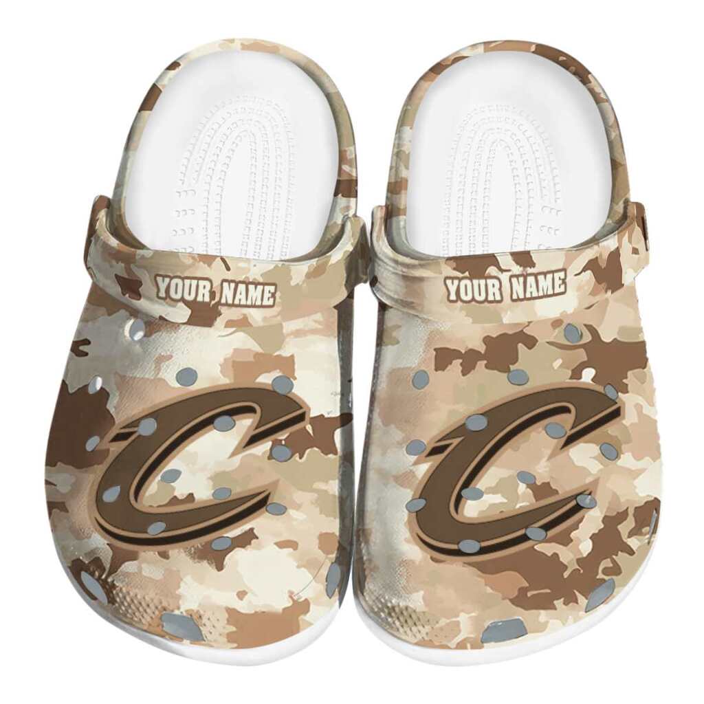 Customized Cleveland Cavaliers Desert Camo ClogTVC1801915