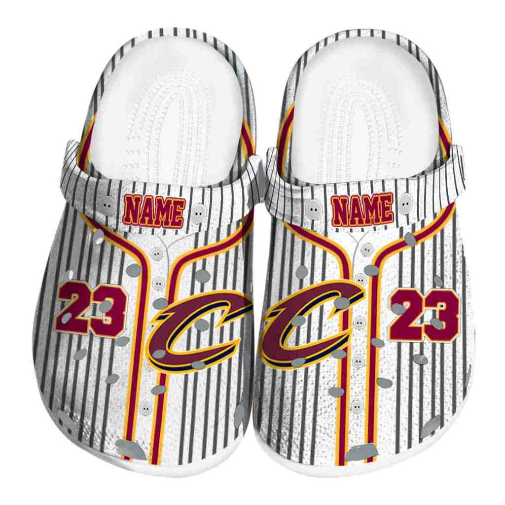 Customized Cleveland Cavaliers Pinstripe Pattern ClogTVC1801917