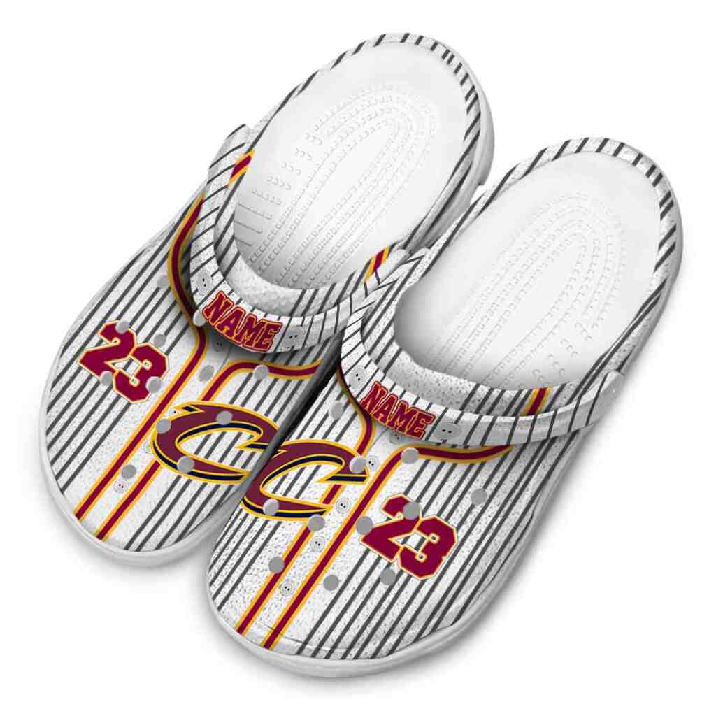 Customized Cleveland Cavaliers Pinstripe Pattern ClogTVC1801917 - Image 4