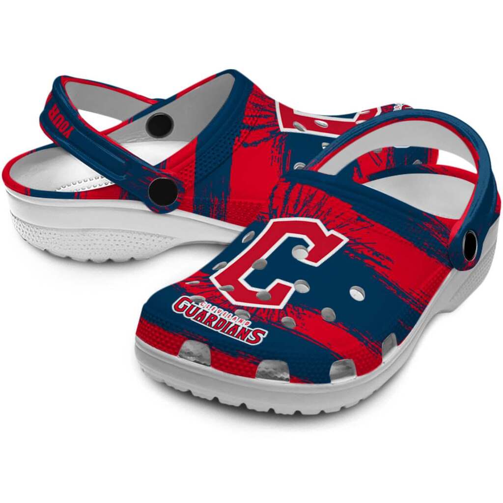 Customized Cleveland Guardians Paint Splatter Graphics ClogTVC180107 - Image 3