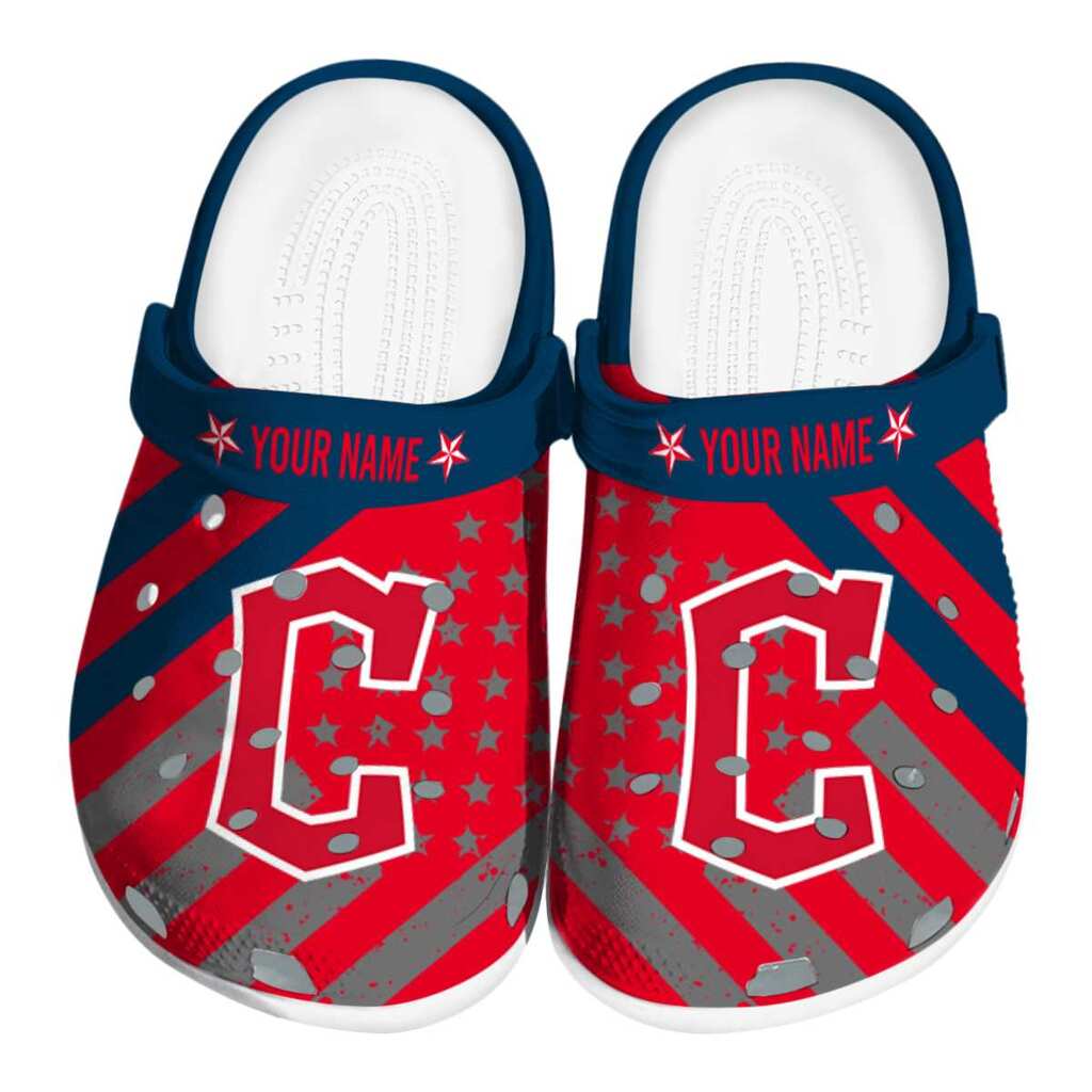 Customized Cleveland Guardians Star-Spangled Graphic ClogTVC180107