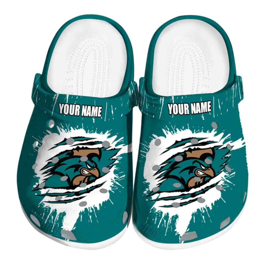 Customized Coastal Carolina Chanticleers Splash Motif Background ClogTVC1801740