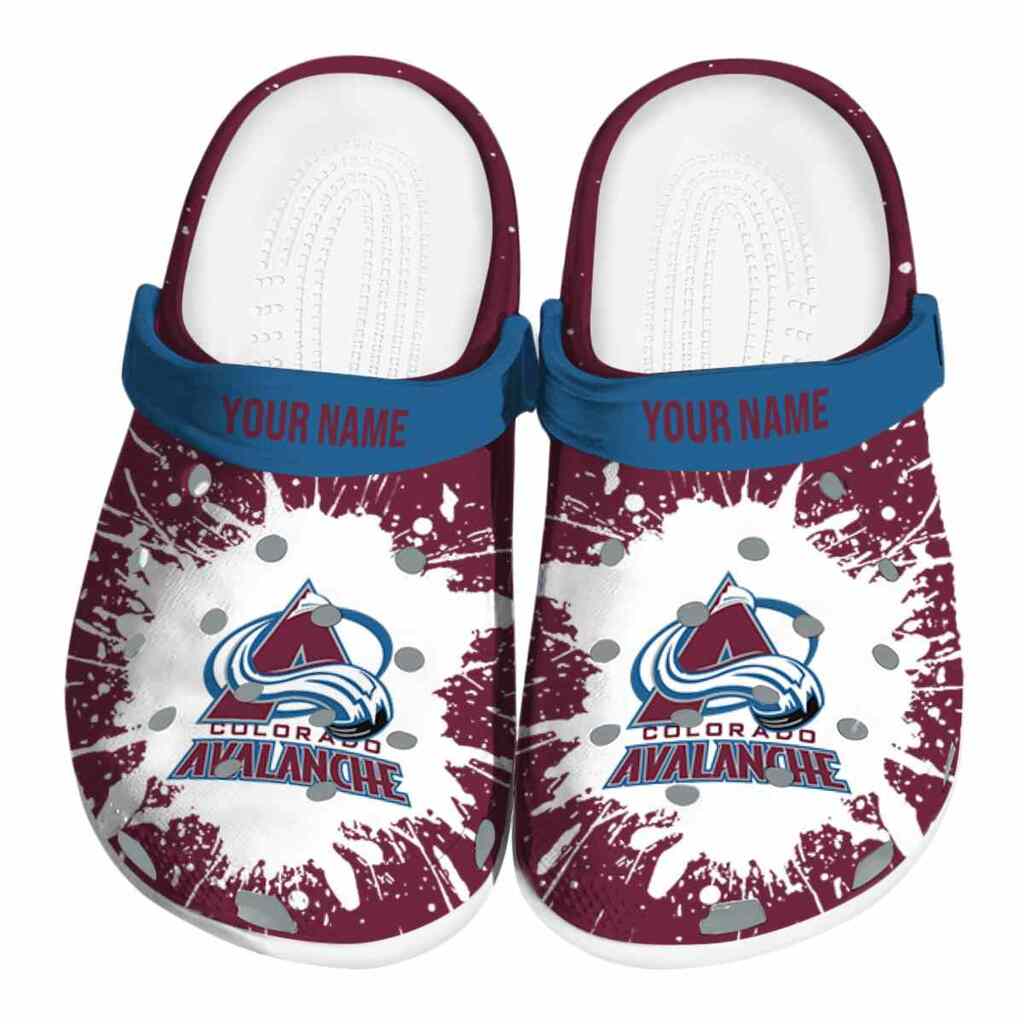 Customized Colorado Avalanche Splash Art ClogTVC1801865