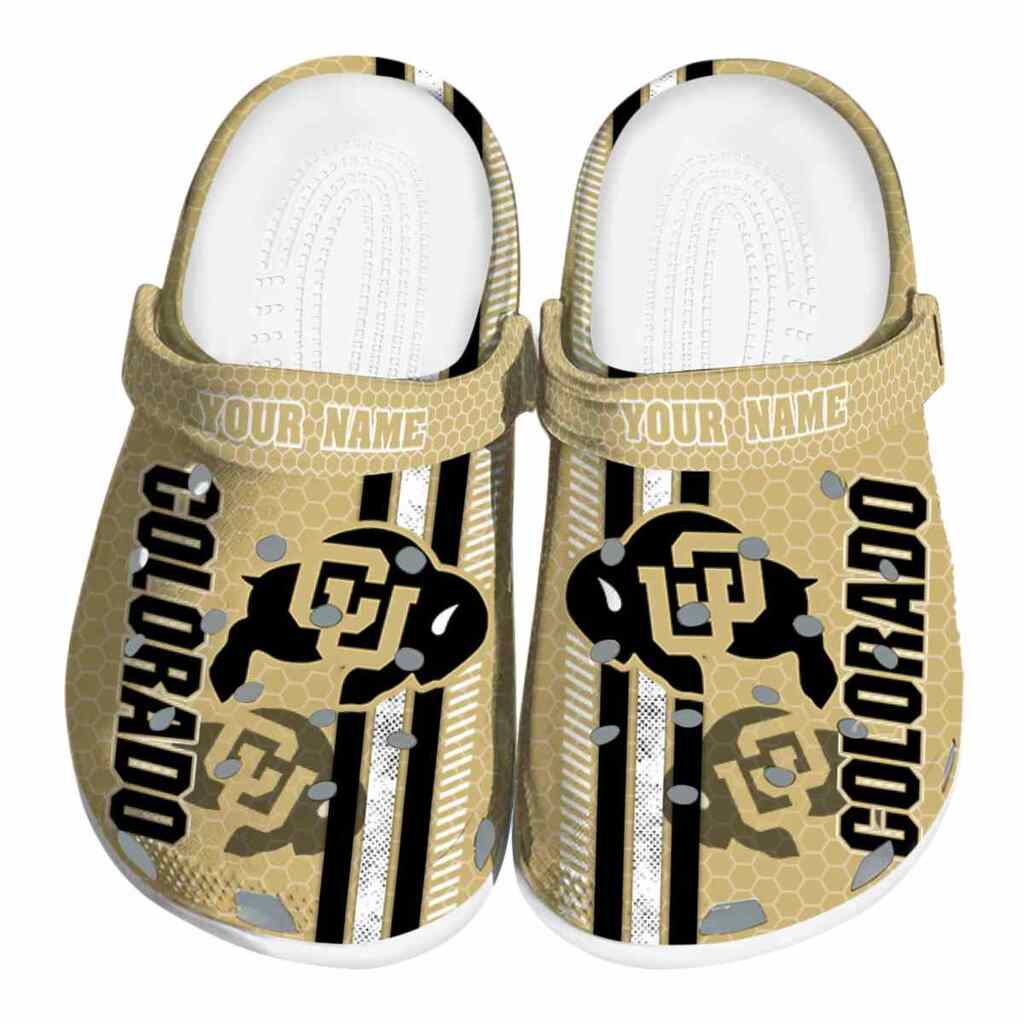 Customized Colorado Buffaloes Contrasting Stripes ClogTVC1801740