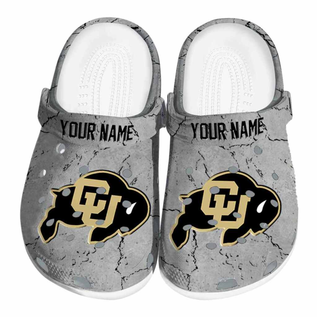 Customized Colorado Buffaloes Cracked Texture ClogTVC1801779