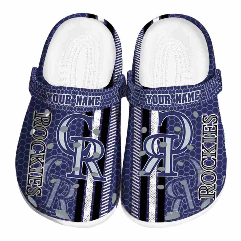 Customized Colorado Rockies Contrasting Stripes ClogTVC180104