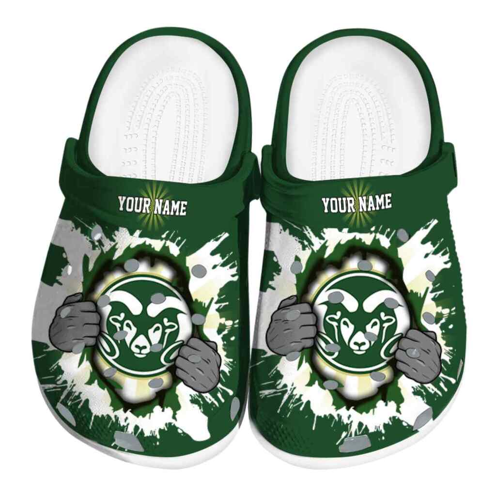 Customized Colorado State Rams Gripping Hand ClogTVC1801800