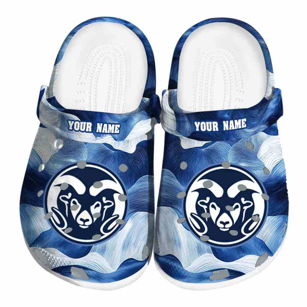 Customized Colorado State Rams Ocean Waves ClogTVC1801755