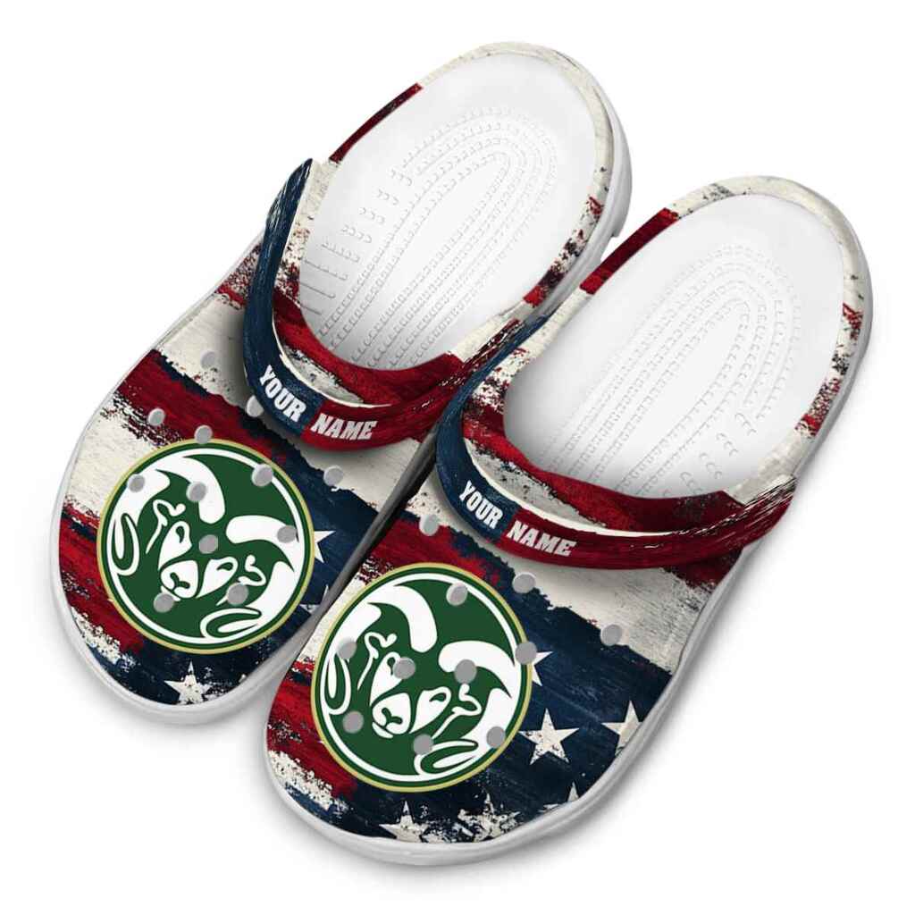 Customized Colorado State Rams Patriotic Stripes ClogTVC1801758 - Image 4