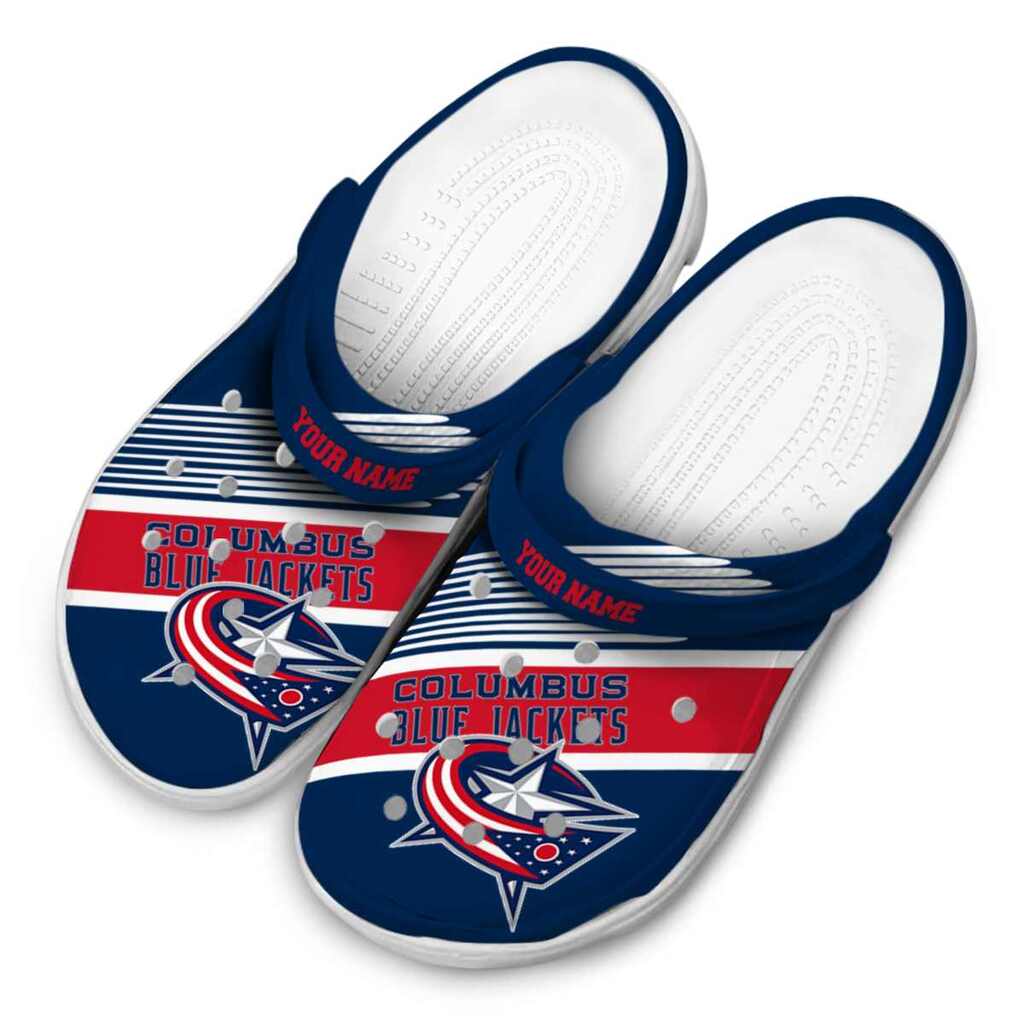 Customized Columbus Blue Jackets Vibrant Dual-Tone ClogTVC1801865 - Image 4