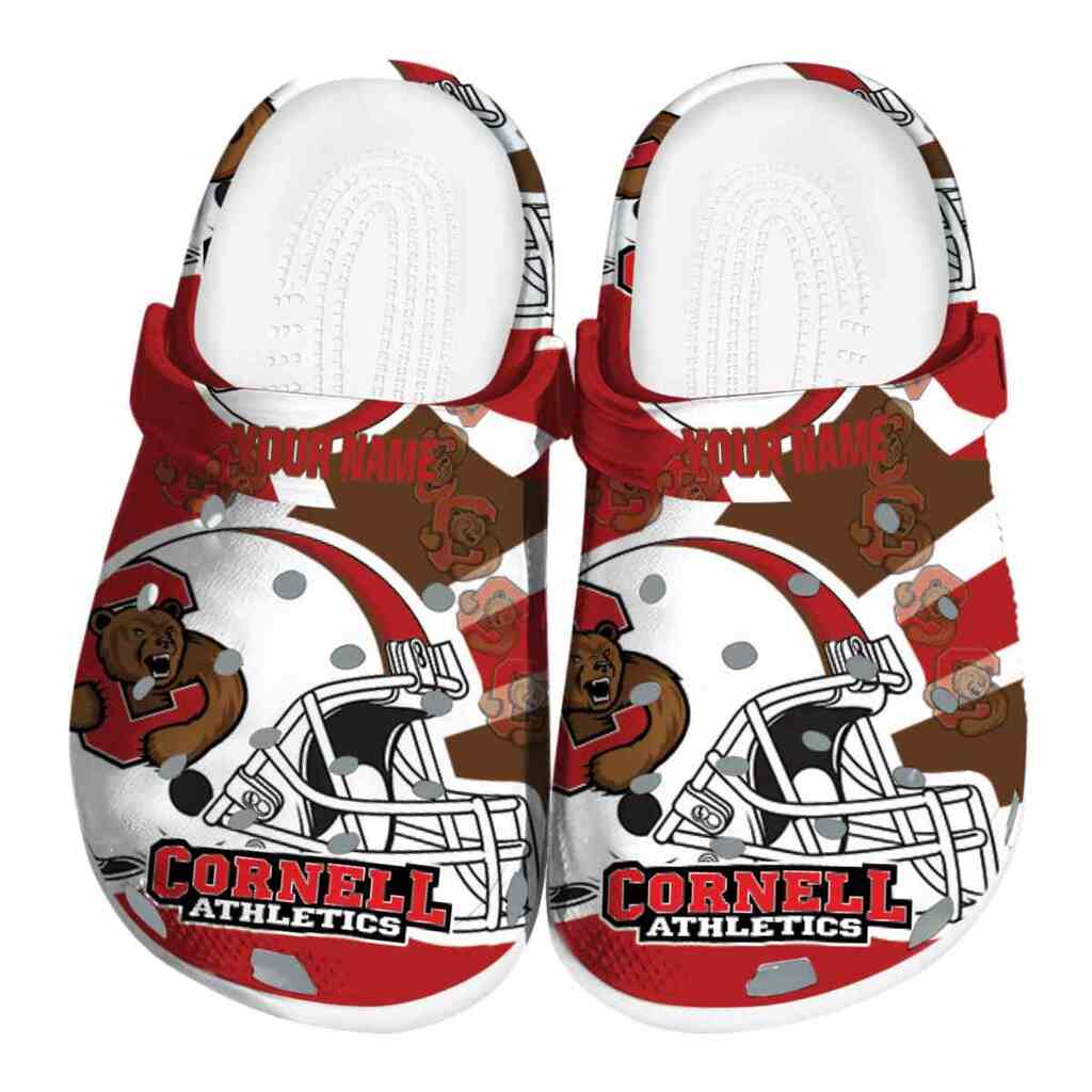 Customized Cornell Big Red Football Helmet ClogTVC1801787
