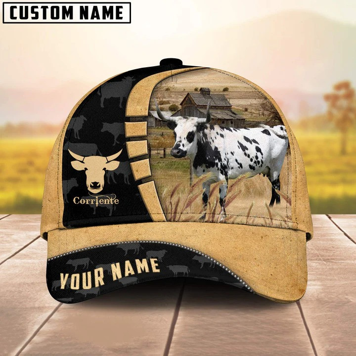 Customized Corriente Cattle Classic Cap for Men, Women, Custom Name Corriente Classic Cap Trucker Hats Custom Hats Gifts For Men & Women