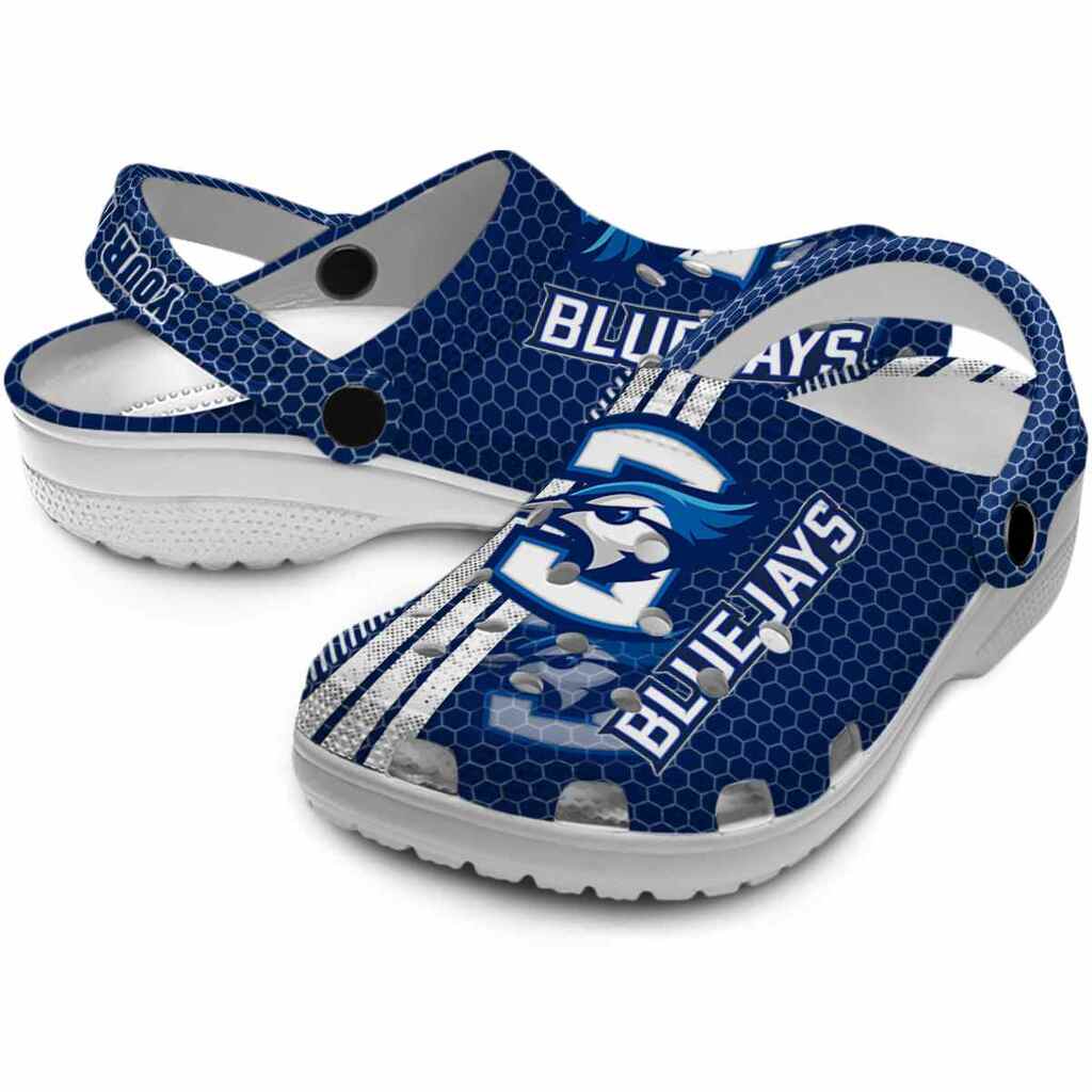 Customized Creighton Bluejays Contrasting Stripes ClogTVC1801722 - Image 3
