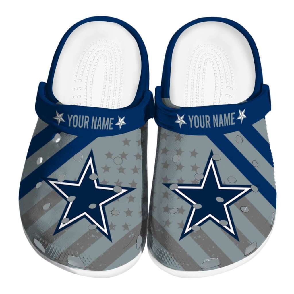 Customized Dallas Cowboys Star-Spangled Graphic ClogTVC1801152